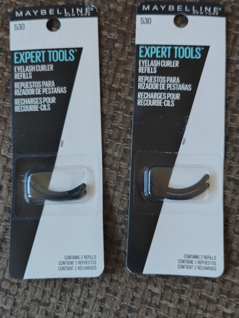 Maybelline Expert Tools Black Eyelash Curler Replacement Pads (2-Pack)